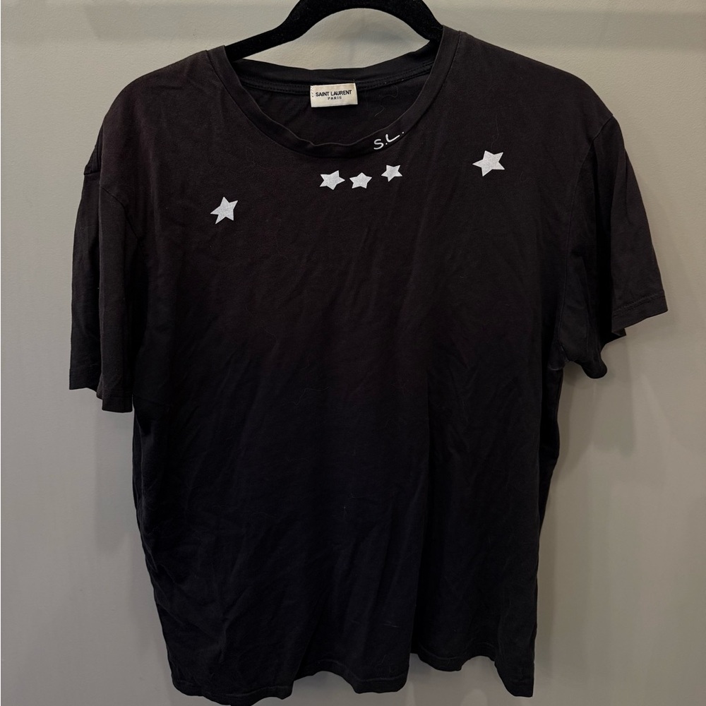 Saint Laurent Paris star t shirt size L